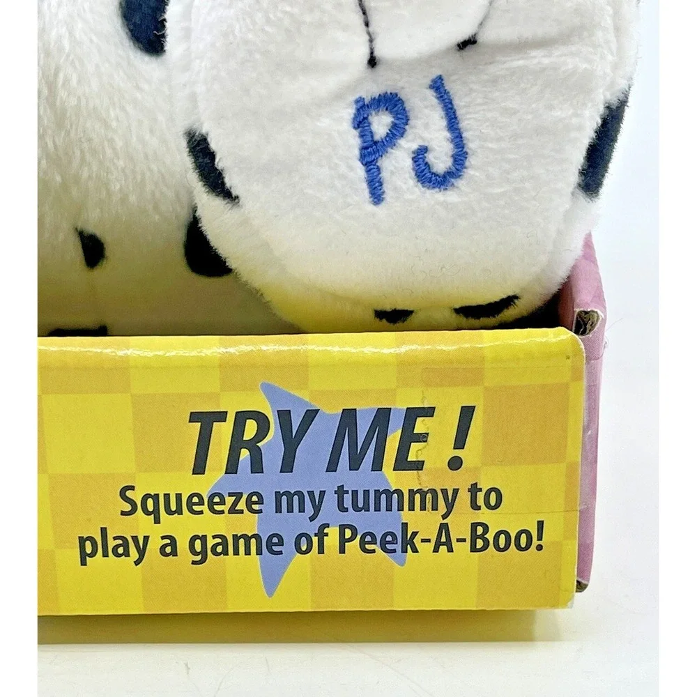 Kids 2 Peek-A-Boo PJ Puppy Dog Play To Learn Soft Toys Floppy Ears Dalmatian